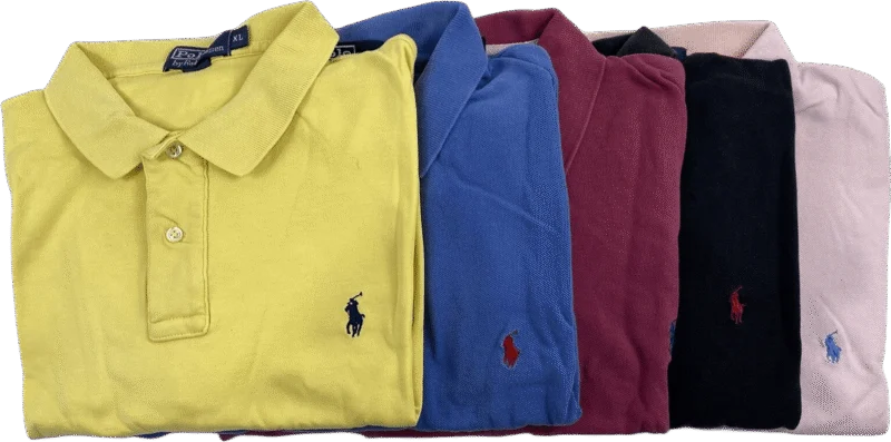 Polo shirts in a range of colours